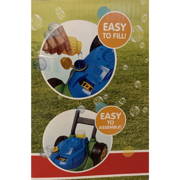 Play Day Push N Bubble Mower Toy with Realistic Sounds! & 4oz Bubble Solution - Picture 5 of 6